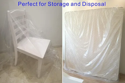 Vista 6 de ComfortHome Bolsa de colchón extra gruesa sellable de 4 mil, con tira adhesiva para mover y almacenar, resistente, se adapta a tamaño King y Cal