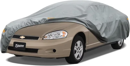 Vista 221 de Kayme Funda de Coche de Servicio Pesado Impermeable para Todo Tipo de Clima, Ajuste Personalizado para Tesla Model S, Cubierta Exterior Completa