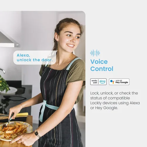 Vista 5 de Lockly Hub Wi-Fi Secure Link: controla tu Lockly Smart Lock desde cualquier lugar con notificaciones en tiempo real y control de voz