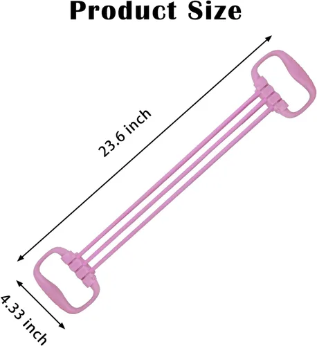 Vista 4 de Resistance Bands with Handles for Women 15-90LBS-6 Tube Adjustable Silicone Exercise Bands Set for Arm Back Exercise, Stretch Bands for Yoga