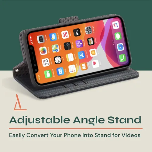Vista 5 de SafeSleeve Desmontable para iPhone 12 Mini - Negro