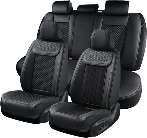 Vista 9 de Coverado - Fundas impermeables para asientos de coche, fundas delanteras para asientos de coche, 2 en 1, fundas protectoras para asientos de coche