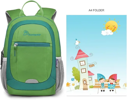 Vista 2 de MOUNTAINTOP Mochila infantil para niños y niñas, bolsa de jardín de infantes preescolar