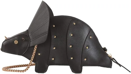 Vista 19 de QZUnique Bolso de hombro de tiburón de dinosaurio para mujer, diseño de animales 3D, con cremallera, bolso cruzado tipo mensajero para niña
