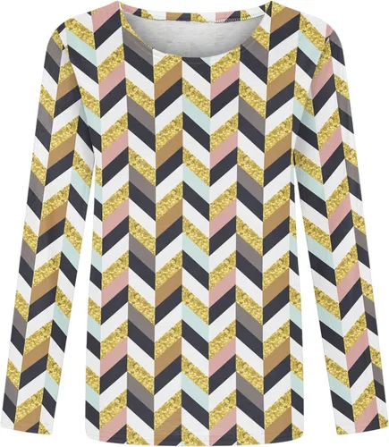 Vista 3 de Blusas y blusas para mujer, color sólido, cuello redondo, tendencia 2023, algodón transpirable, manga 34
