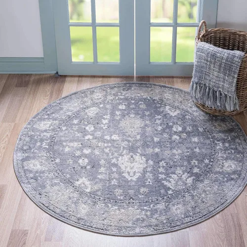 Vista 19 de Unique Loom Portland Collection - Alfombra central (2 pies 2 pulgadas x 3 pies 1 pulgada, rectangular, negro y blanco/negro)