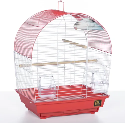 Vista 9 de Prevue Pet Products South Beach Dome Top Bird Jaula, Coral (SP50100)