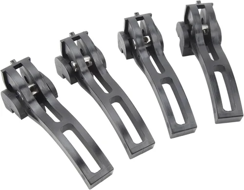 Vista 3 de Aramox Cubierta plegable para camión, 4 piezas, ajuste universal, aluminio y otros materiales, estilo plegable