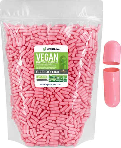 Vista 40 de XPRS Nutra Cápsulas vacías de tamaño 00 – 100 cápsulas veganas vacías – Pastillas vacías vegetarianas – Relleno de cápsulas vegetales DIY