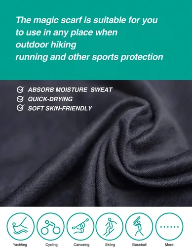 Vista 26 de Máscara facial con protección contra el polvo, aerosoles UV, reutilizable, lavable, polaina para el cuello