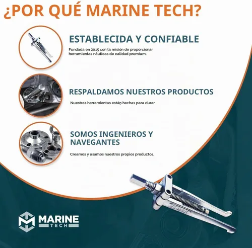 Vista 8 de Marine Tech Tools Extractor de portador de cojinete inferior AMT0017