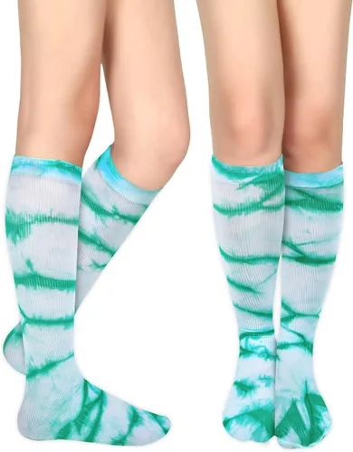 Vista 5 de Benefeet Sox Calcetines altos de poliéster para mujeres y niñas, calcetines largos de tubo unisex, suaves, acogedores, calcetines de pantorrilla