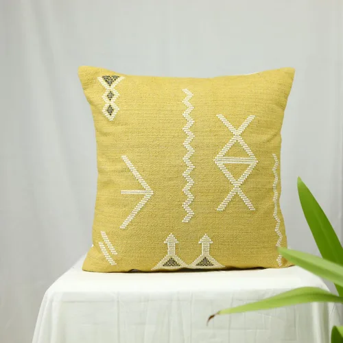 Vista 5 de Trade Star Hermosa Funda de Cojín Artesanal de Granja Funda de Cojín de Kilim Sabra 100% Algodón Funda de Cojín de Diseño para Decoración de Otoño