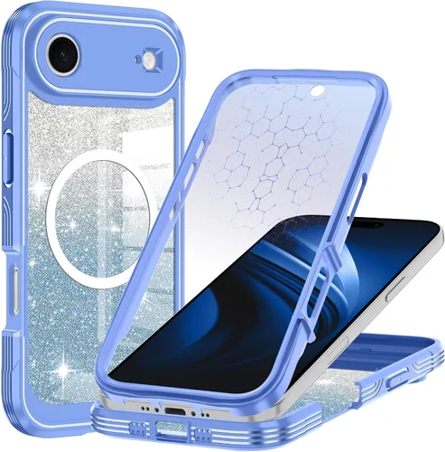 Vista 17 de Hekodonk Funda para iPhone 15 Pro Max, compatible con Magsafe [protector de pantalla de vidrio templado integrado y protección de lente de cámara]