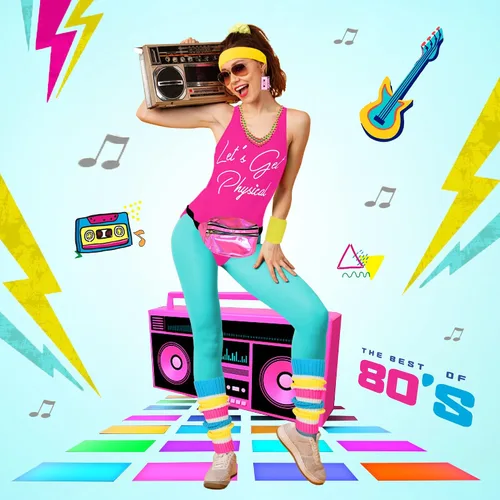 Vista 2 de CICOCI Accesorios de los años 80 para mujer, ropa de entrenamiento de los años 80, disfraz de los años 80, conjunto retro para fiestas calentadores