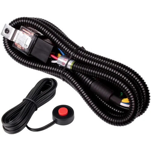 Vista 9 de FARBIN Botón de Presión de Bocina con Conector Rápido, Interruptor Momentáneo con 3 Metros de Cable, Interruptor de Botón Redondo con Tapa Roja