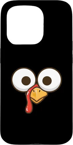 Vista 14 de Funny Cartoon Turkey Face, Big Eyes Thanksgiving Turkey Day Case for iPhone 16