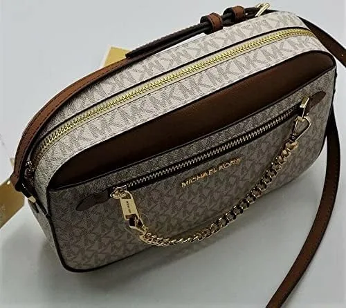 Vista 3 de Michael Kors Jet Set Saffiano - Bolso cruzado de cuero