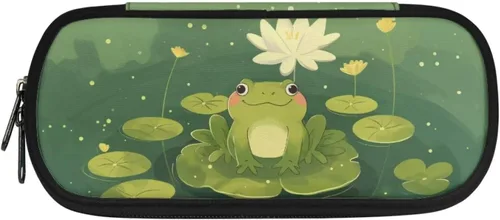 Vista 15 de DISNIMO Estuche organizador de lápices de caballo negro de gran capacidad para niñas, adultos, mujeres, axolotl con cremallera, estuche estético