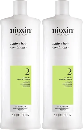 Vista 13 de Nioxin System 2 - Acondicionador de cuero cabelludo + engrosamiento del cabello para cabello natural con adelgazamiento progresado Aumenta
