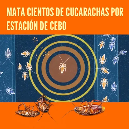 Vista 5 de TERRO Estaciones de cebo de gel para matar cucarachas, paquete de 12, cebo