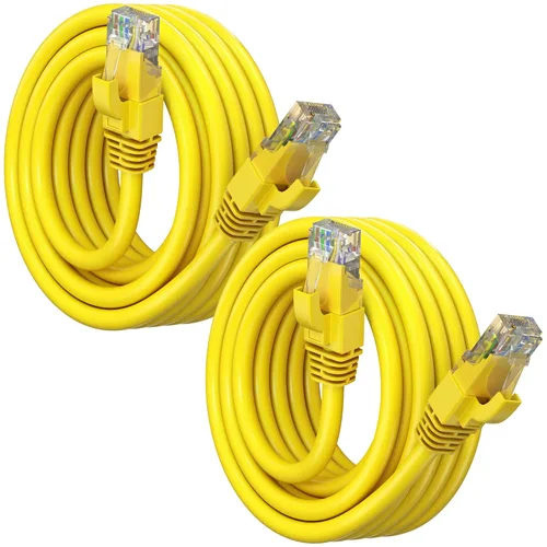 Vista 59 de Maximm Cable Ethernet Cat6, color negro (paquete de 2), cable UTP de 10 Gbps 550 MHz
