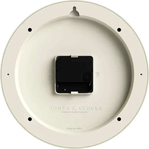 Vista 6 de JONES CLOCKS® Frieze - Reloj de pared, pequeño, elegante, clásico, redondo, 9.1 in, color crema, bonito diseño, ideal para la cocina, sala de estar
