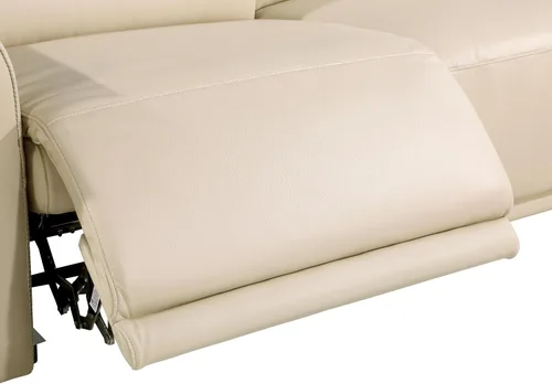 Vista 6 de Blackjack Furniture Mario - Sofá biplaza reclinable de cuero italiano de grano superior con reposacabezas y asientos ajustables, cargadores USB