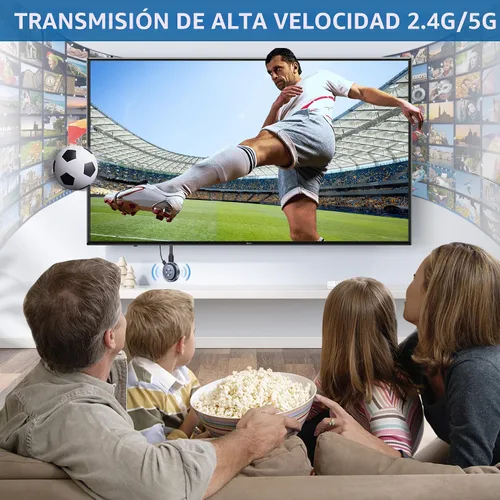 Vista 7 de [Usado] TPUFO Adaptador inalámbrico HDMI para pantalla Dongle, transmisor inalámbrico, transmisión de vídeo/audio/archivo, extensor inalámbrico HDMI