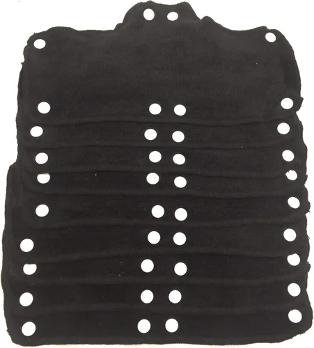 Vista 13 de Colorful Sweatband for Hard Hat Washable Velvet Terry Cotton Hard Hat Liner NAEE snap on Negro