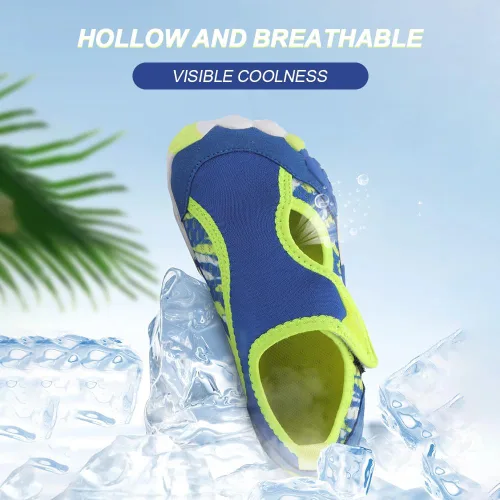Vista 2 de Orgonite Zapatos de agua para niños y niñas, zapatos de playa, calcetines acuáticos, zapatos descalzos de secado rápido, zapatos de natación ligeros