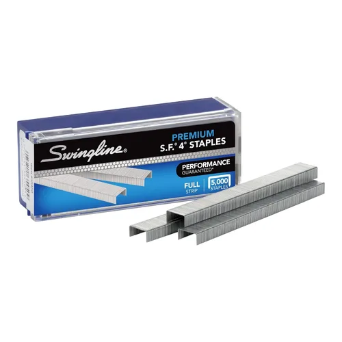 Vista 3 de Swingline Grapas, S.F. 4, grapas premium para grapadoras de escritorio, 1/4" de longitud, 210/tira, 5000/caja (35450)