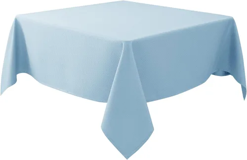 Vista 18 de Biscaynebay Auqa - Mantel cuadrado de 54 x 54 pulgadas, mantel de tela con tarjeta azul Auqa, pequeño, plegable, resistente al agua, para cocina