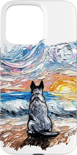 Vista 31 de Blue Heeler Starry Night Artwork Cattle Dog Lover Gift Case for iPhone 17