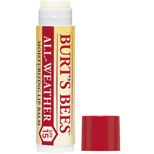 Vista 8 de Burt's Bees Bálsamo labial All Weather SPF 15, hidratante labial resistente al agua, sin tinte, tratamiento acondicionador natural, 2 tubos, 0.15
