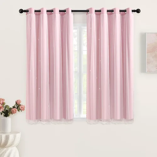 Vista 33 de XiDi - Cortinas para decoración de dormitorio Beige34/54/1