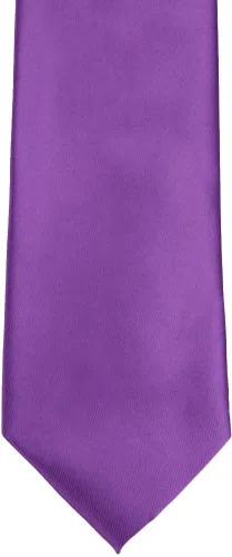 Vista 289 de tiemart Corbata de color sólido para hombre Longitud estándar