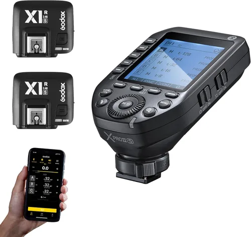 Vista 11 de Godox Disparador de flash inalámbrico X2T-S 2.4G TTL con 2X X1R-S controlador receptor compatible con Sony, función TTL, control de aplicación