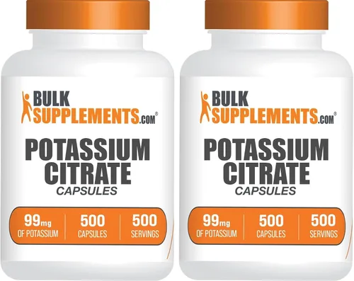 Vista 8 de BulkSupplements.com Cápsulas de Citrato de Potasio - Suplemento de Potasio, Citrato de Potasio 99mg - Suplemento de Citrato de Potasio, Píldoras