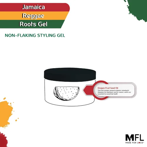 Vista 4 de Made For Locs Jamaica Reggae Roots Gel Retwisting 4 oz (Tropical Flava)