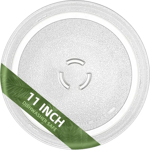 Vista 13 de Plato giratorio para microondas de 10.5 pulgadas compatible con Emerson 252100500497, placa de vidrio de repuesto para microondas de 10 1/2 pulgadas