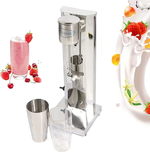 Vista 4 de Máquina comercial de batido de una sola cabeza, mezclador de bebidas de acero inoxidable, 110 V, 18000 RMP, máquina de helados, exprimidores