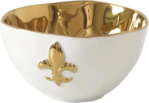 Vista 11 de Pampa Bay Tazón pequeño de porcelana (dorado)