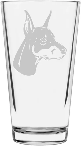 Vista 163 de Podenco Canario - Vaso de pinta de 16 onzas con temática de perro personalizado