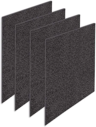 Vista 2 de GermGuardian Repuesto de filtro de carbono genuino para filtro HEPA FLT5900 para purificador de aire AC5900WCA, paquete de 4, FLT21CB4