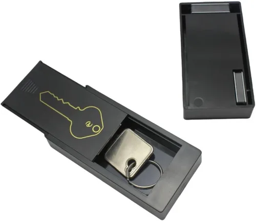 Vista 2 de Ocultar un soporte magnético para llaves, caja de emergencia, caja de seguridad secreta, repuesto debajo del automóvil, casa, oficina, garaje