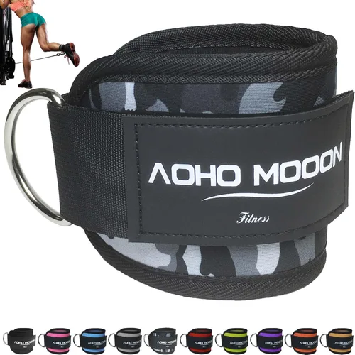 Vista 24 de AOHO MOOON Comfortable Adjustable Ankle Straps for Cable Machines Women, Gym Workout Leg Strap, Ankle Cuffs for Glute Workouts, Foot Straps for