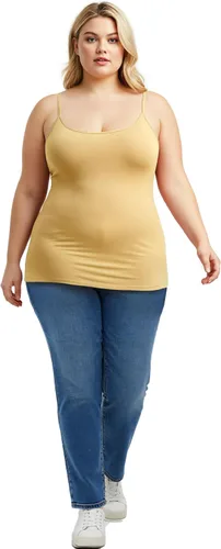 Vista 216 de Emmalise Camisola larga casual básica para mujer, con tirantes ajustables, top en capas