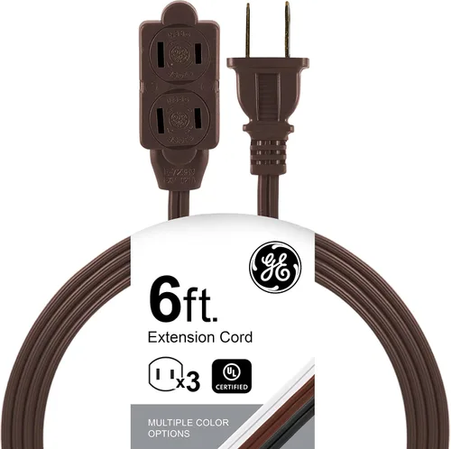 Vista 12 de GE - Cable de extensión, tira de alimentación, punta, calibre, tapas de toma de corriente de seguridad de giro a cierre, clasificación