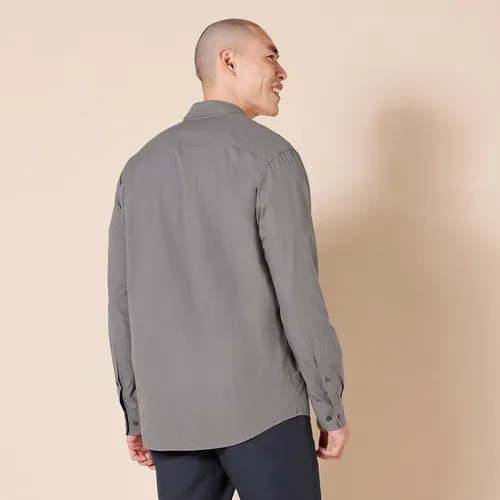 Vista 2 de Tienda Essentials - Camisa de popelina para hombre, informal, de manga larga, con ajuste regular